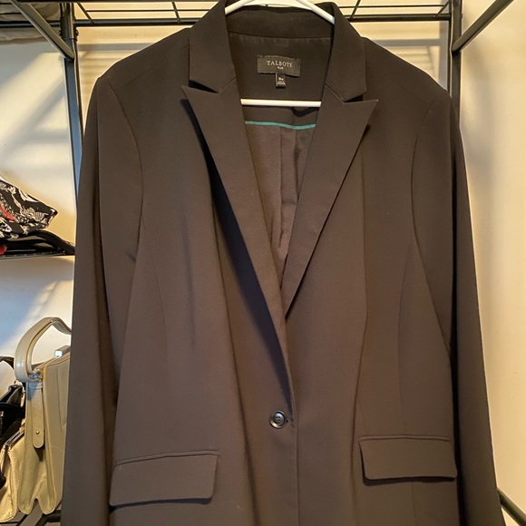 Tess’s Plus Boutique - Talbots Blazer Black 18W - Picture 1 of 3